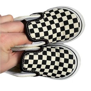 Checkered Slip On Vans